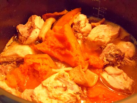 鶏肉とカボチャの煮物